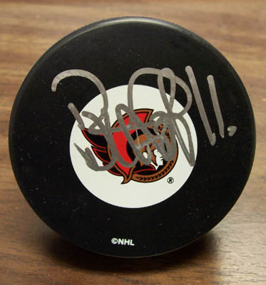 Daniel Alfredsson Autographed Hockey Puck